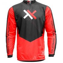 Camisa motocross mattos racing atomic vermelho preto tam g