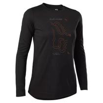 Camisa MTB FOX Ranger Drirelease LS Feminina - Preta