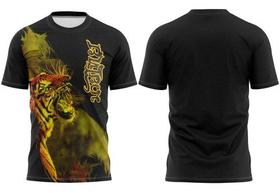 Camisa Muay Thai Competidor Luta Camiseta Tiger Elite