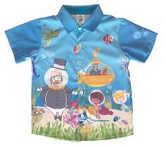 Camisa Mundo Bita Fundo Do Mar Festa Infantil