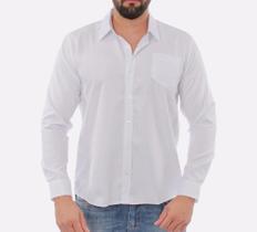 Camisa Mx72 Manga Longa Social Básica Lisa Masculino Ad 20535 Camisa Mx72 Manga Longa Social Básica Lisa Masculino Ad 20535