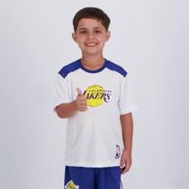 Camisa NBA Los Angeles Lakers Majestic Infantil Branca