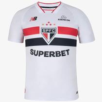 Camisa New Balance Home Torcedor SPFC 2026 Masculina Branco - Camisa New Balance Home Torcedor SPFC 2026 Masculina Branco -