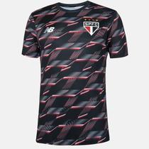 Camisa New Balance São Paulo Pré-Jogo 2024 Preta