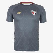 Camisa New Balance São Paulo Treino 2025 Cinza Masculino Camisa New Balance São Paulo Treino 2025 Cinza Masculino