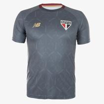 Camisa New Balance São Paulo Treino SPFC 2025 Cinza Camisa New Balance São Paulo Treino SPFC 2025 Cinza