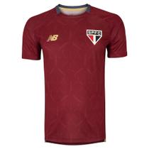 Camisa New Balance Treino São Paulo 2025 Bordo Masculino Camisa New Balance Treino São Paulo 2025 Bordo Masculino