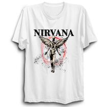 Camisa Nirvana Banda Clássica Camiseta Rock T-shirt Unissex In Utero