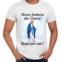 Camisa Nossa Senhora das Graças Rogai Por Nós! Igreja