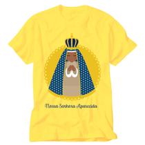 Camisa Nossa Senhora na Aparecida amarela grupo de oração