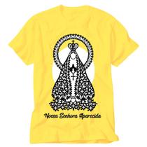 Camisa Nossa Senhora na Aparecida amarela grupo de oração