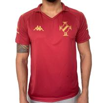 Camisa Oficial Vasco da Gama 22/23 Polo Masculina Bordo Dourado