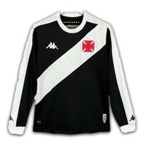 Camisa Oficial Vasco I 24/25 Manga Longa Masculina Preto Branco - VASCO DA GAMA