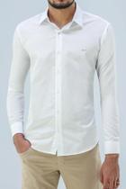 Camisa Ogochi Essencial Slim Básica Branca: Camisa Ogochi Essencial Slim Básica Branca: