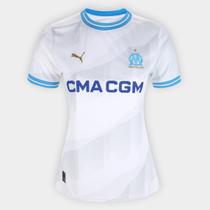 Camisa Olympique de Marseille Home 23/24 s/n Torcedor Puma Feminina