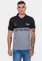 Camisa Onbongo Polo Piquet Masculina Beam Cinza Mescla