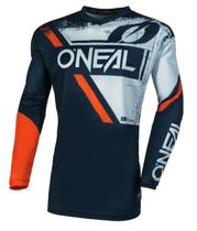 Camisa Oneal Element Shocker - Blue/Orange - L (Eua) G (Br)