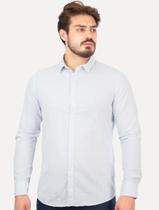 Camisa Original Penguin Masculina Tricoline Fine Stripes Amparo Azul Claro