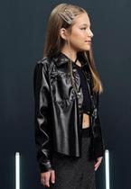 Camisa Over em Couro Eco Vic&Vicky