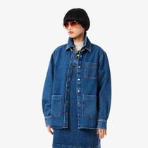 Camisa Overshirt em Denim Oversized