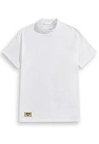 Camisa Oversized Gola Alta Streetwear White DNV Camisa Oversized Gola Alta Streetwear White DNV