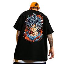 Camisa Oversized Masculina Larga Anime Streetwear Academia Gym Maromba