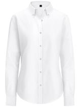Camisa Oxford com botões siliteelon para mulheres branca L