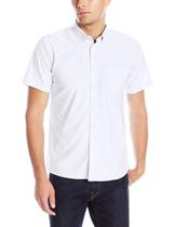 Camisa Oxford de Manga Corta con Botones IZOD para Hombre Blanca Camisa Oxford de Manga Corta con Botones IZOD para Hombre Blanca