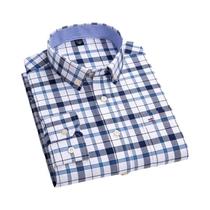 Camisa Oxford Masculina de Manga Comprida - 100% Algodão, Modelagem Regular - Casual e Formal