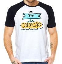 Camisa pai de coração camiseta papai dia dos pais presente