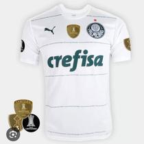 Camisa Palmeiras Branca Oficial - Oficial Patch Libertadores + Patrocínios