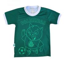 Camisa Palmeiras Infantil Porquinho Mascote Oficial