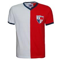 Camisa Panamá 1976 Liga Retrô Branca e Vermelha G