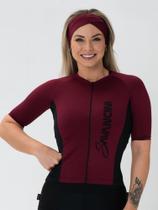 Camisa Para Ciclismo Feminina Bordô Savancini Fun (1306)