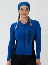 Camisa Para Ciclismo Feminina Manga Longa Azul Bic Savancini Fun (1309)