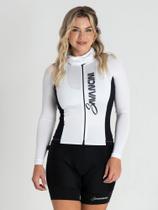 Camisa Para Ciclismo Feminina Manga Longa Branca Savancini Fun (1309) Camisa Para Ciclismo Feminina Manga Longa Branca Savancini Fun (1309)