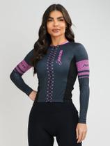 Camisa Para Ciclismo Manga Longa Feminina Evolution Rosa Savancini (3309)