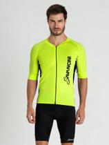 Camisa Para Ciclismo Masculina Amarela Flúor Savancini Fun (1110)