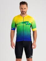 Camisa Para Ciclismo Masculina Brasil Savancini (3110)