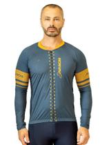 Camisa Para Ciclismo Masculina Manga Longa Evolution Laranja Savancini (3140)