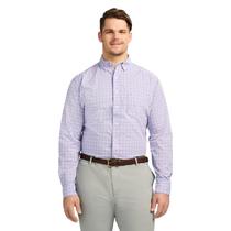 Camisa para Hombre IZOD Big Tall de Manga Larga a Cuadros, Cómoda