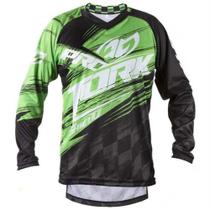 Camisa Para Motocicleta Shield Adulto Verde Pro Tork