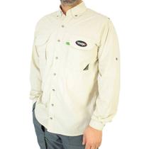 Camisa Para Pesca Proteção Solar 50+ FPS Areia - MTK Camisa Para Pesca Proteção Solar 50+ FPS Areia - MTK