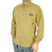 Camisa Para Pesca Sky Proteção Solar 50+ FPS Caqui - MTK Camisa Para Pesca Sky Proteção Solar 50+ FPS Caqui - MTK