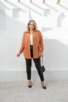 Camisa/Parka Caramelo Plus size