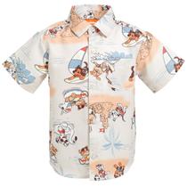 Camisa Paw Patrol Little Boys Hawaiian Button 100% poliéster