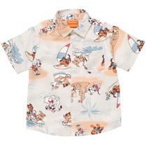 Camisa Paw Patrol Rubble Marshall Chase Hawaiian Khaki 7-8 Camisa Paw Patrol Rubble Marshall Chase Hawaiian Khaki 7-8