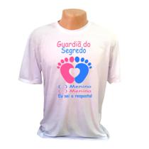 Camisa Personalizada chá de revelação Eu sei o segredo Camisa Personalizada chá de revelação Eu sei o segredo