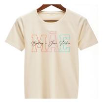Camisa Personalizada Com NomesDos Filhos Dia Das Maes Presente Especial Algodao Urbana Casual Basica