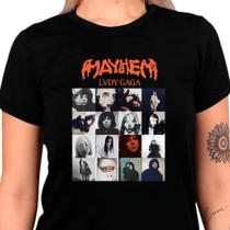 Camisa Personalizada da Lady Gaga Mayhem Tour 2025 Unissex Camiseta
